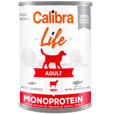 Calibra Dog Life Can Adult Beef with Carrots 400g